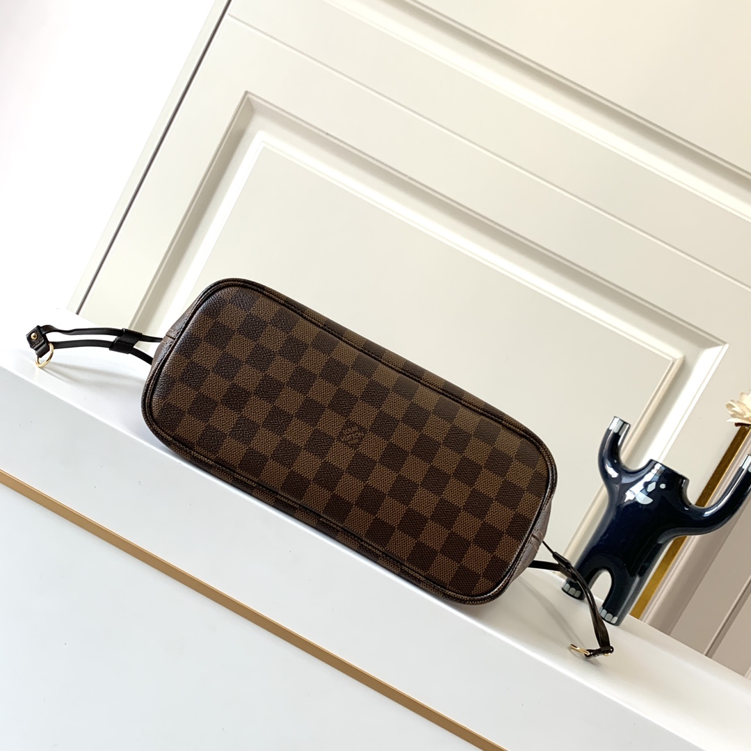 Replica Louis Vuitton Damier Ebene Neverfull Red Pm/Mm/Gm M41603 - Image 3