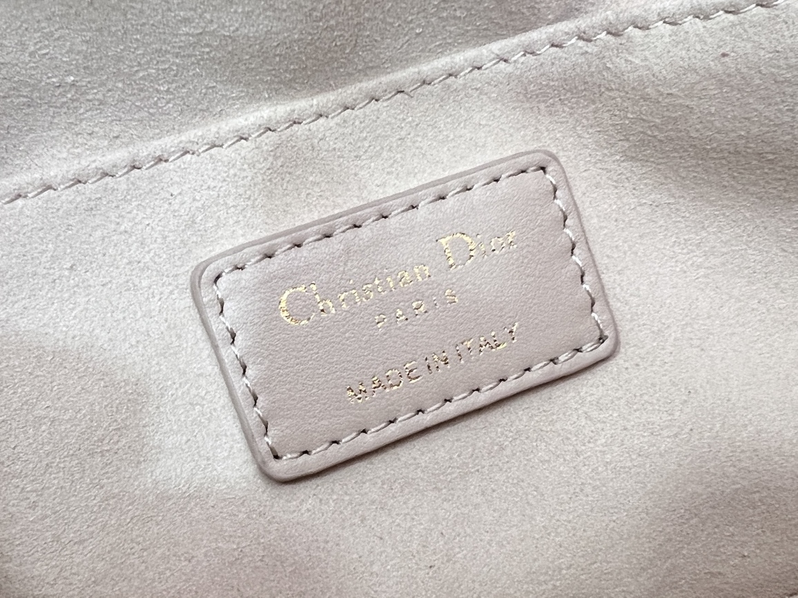 Replica Dior Medium Ammi Bag Sand Pink Supple Macrocannage Lambskin M22566Fbe_M84P - Image 3