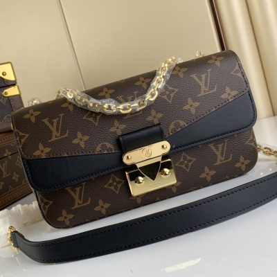 Alternative view of Replica Louis Vuitton Monogram Leather Marceau M46127 Black AAA