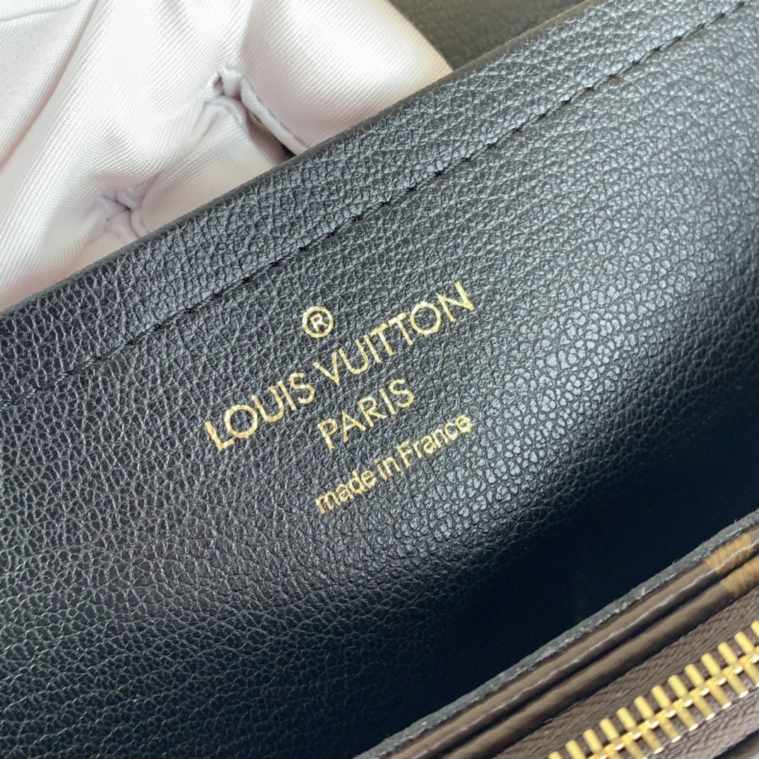 Replica Louis Vuitton Monogram Leather Marceau M46127 Black AAA - Image 4