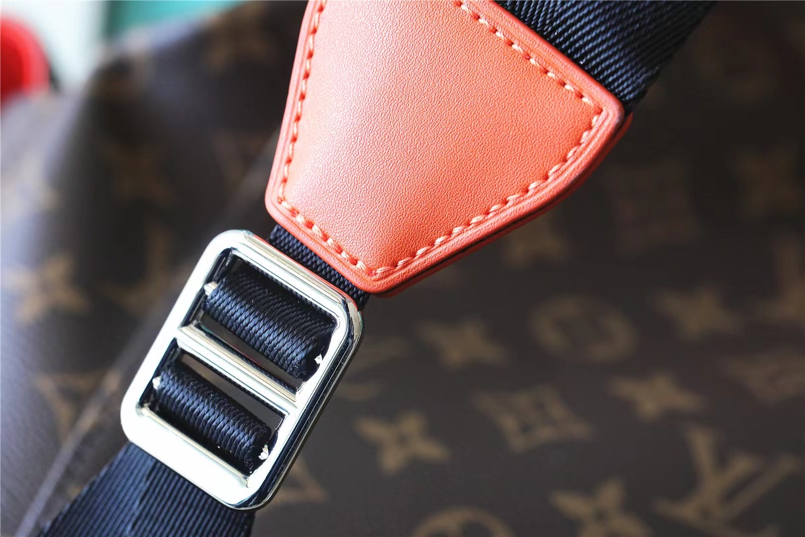 Replica Louis Vuitton Christopher MM Monogram backpack for mens Orange M46814 - Image 4