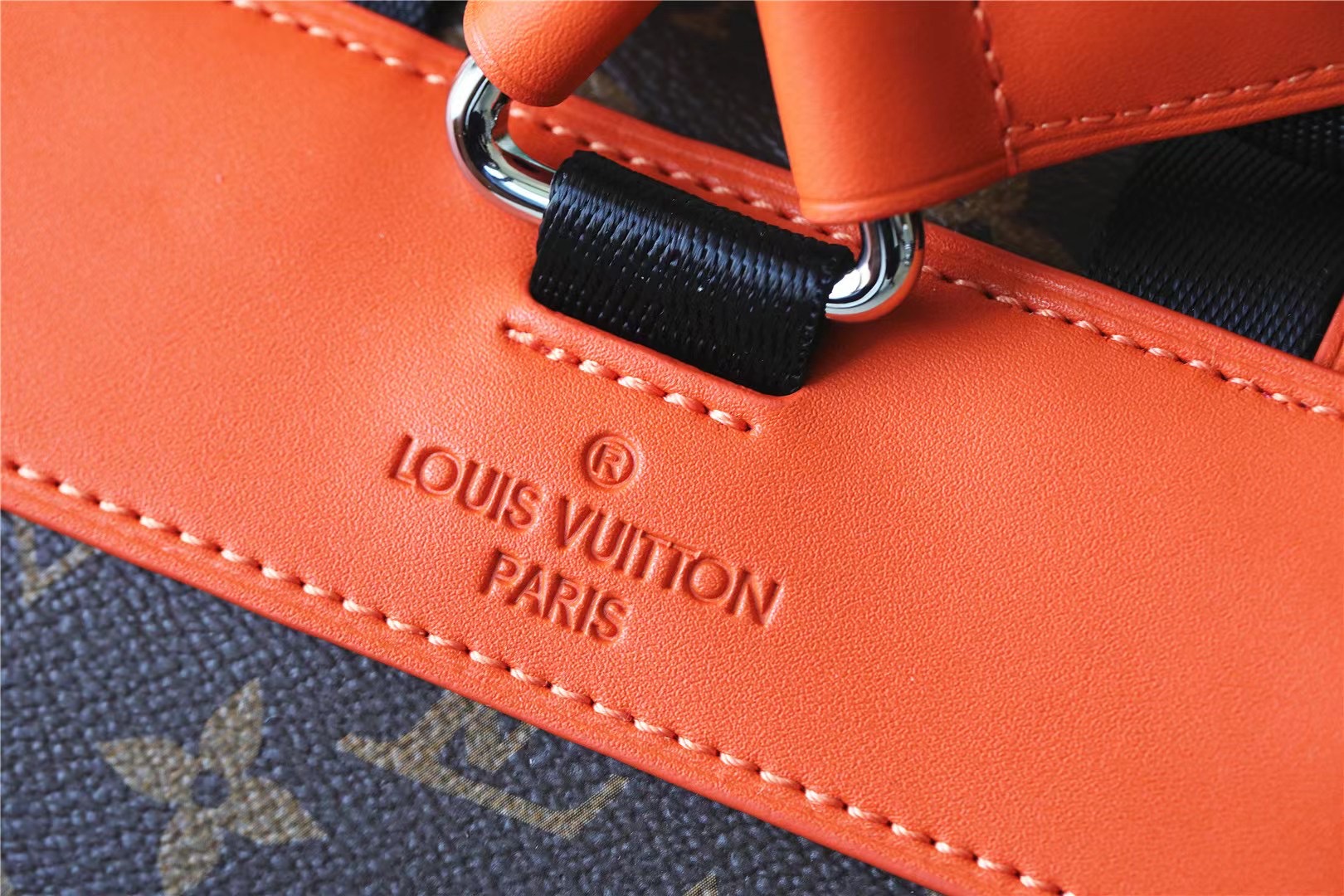 Replica Louis Vuitton Christopher MM Monogram backpack for mens Orange M46814 - Image 9