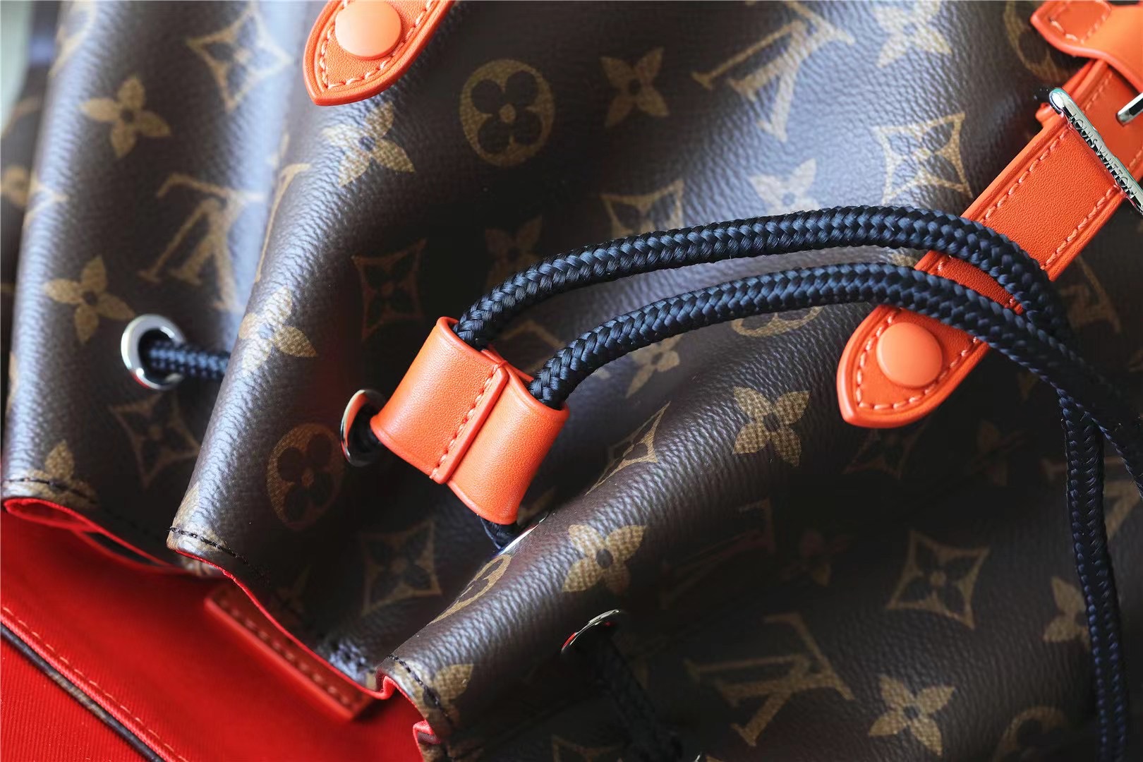 Replica Louis Vuitton Christopher MM Monogram backpack for mens Orange M46814 - Image 3