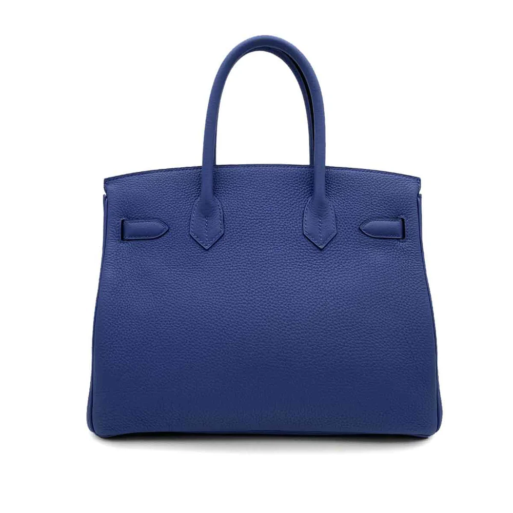 Hermes Birkin 30 Togo Blue Electric D Engraved Handbag - Image 3