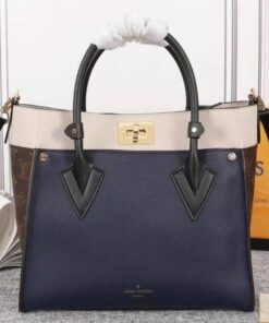 Louis Vuitton On My Side Bag In Navy Blue