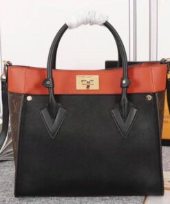 Louis Vuitton On My Side Bag In Black