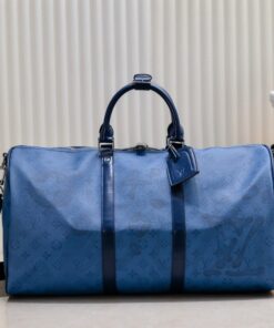 Keepall Bandouliere 50 In Navy River Blue