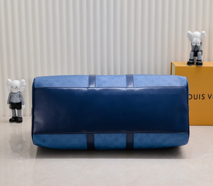 Keepall Bandouliere 50 In Navy River Blue - Image 4