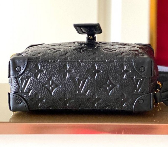 Louis Vuitton Monogram Empreinte Petite Malle Souple Handbag In Black - Image 4