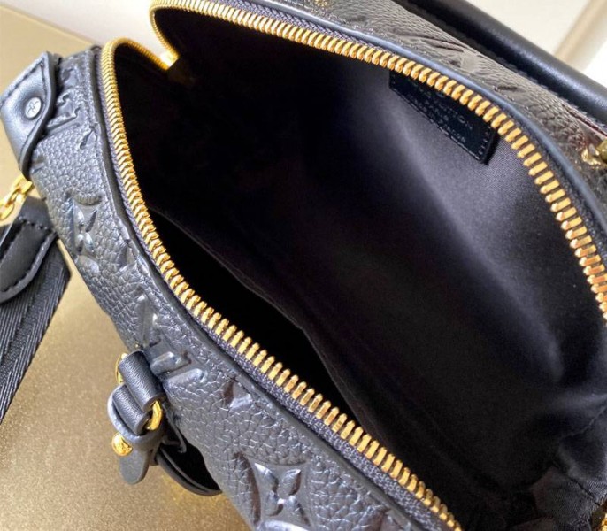 Louis Vuitton Monogram Empreinte Petite Malle Souple Handbag In Black - Image 5