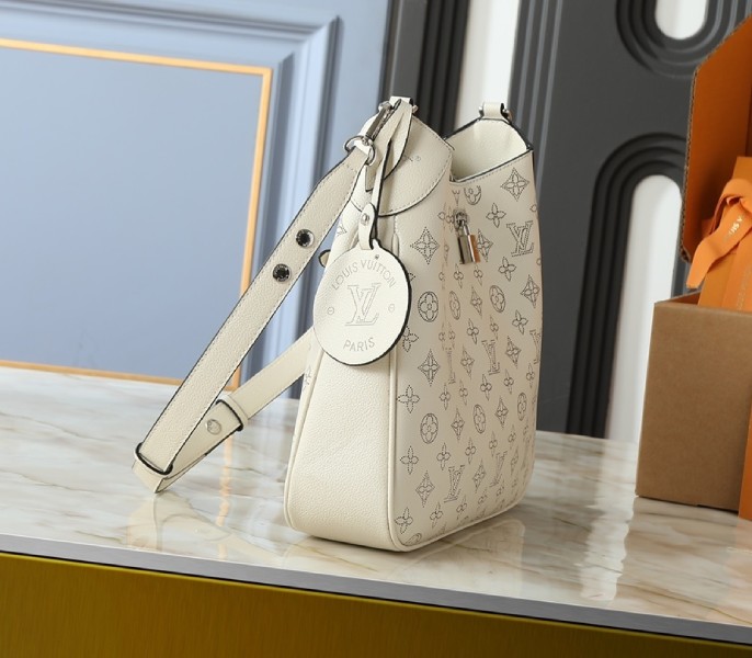 LV Mahina All Around MM Bag In Cream Beige - Image 3