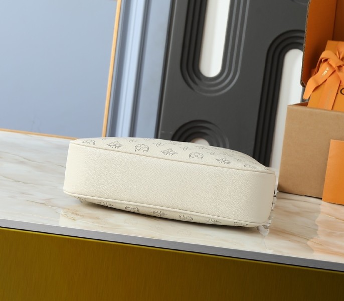 LV Mahina All Around MM Bag In Cream Beige - Image 4