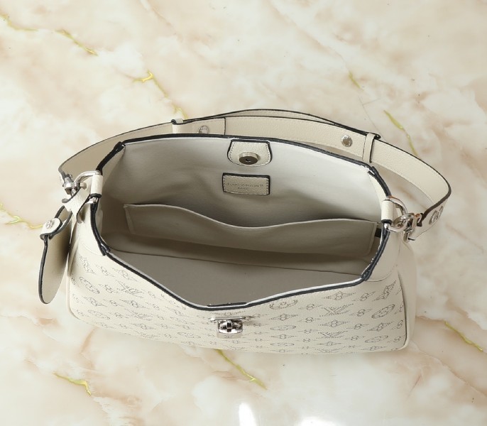 LV Mahina All Around MM Bag In Cream Beige - Image 5