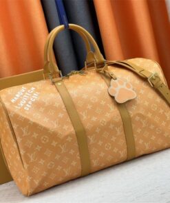 Alternative view of Louis Vuitton Monogram Heritage Canvas Keepall Bandouliere 45 In Yellow