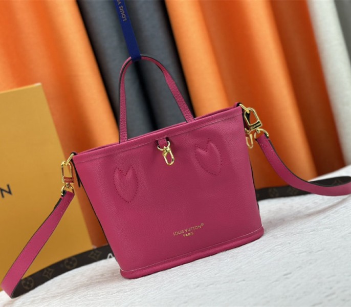 Louis Vuitton Neverfull Bandouliere Inside Out BB Tote In Monogram Canvas And Rose Pondichery Leather - Image 7