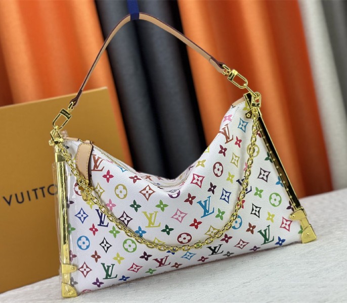 Louis Vuitton X TM Multicolored Lucky Trunk In White