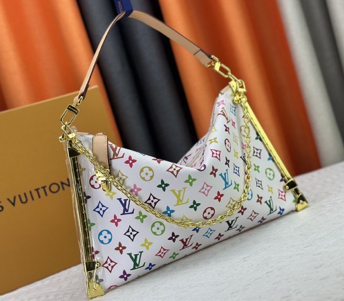 Louis Vuitton X TM Multicolored Lucky Trunk In White - Image 2