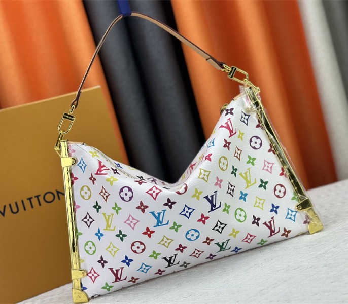 Louis Vuitton X TM Multicolored Lucky Trunk In White - Image 4