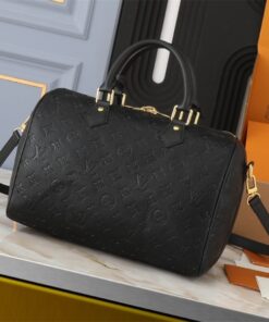 Alternative view of Louis Vuitton Monogram Empreinte Speedy Soft 30 Handbag In Black