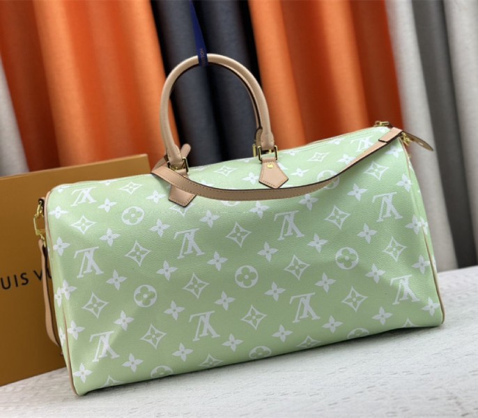 Louis Vuitton Speedy P9 Bandouliere 50 Bag In Light Green - Image 3