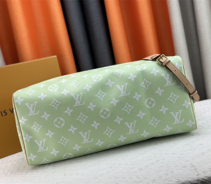 Louis Vuitton Speedy P9 Bandouliere 50 Bag In Light Green - Image 5