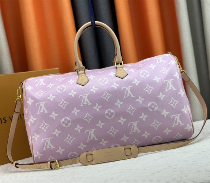 Louis Vuitton Speedy P9 Bandouliere 50 Bag In Light Hot Pink - Image 3