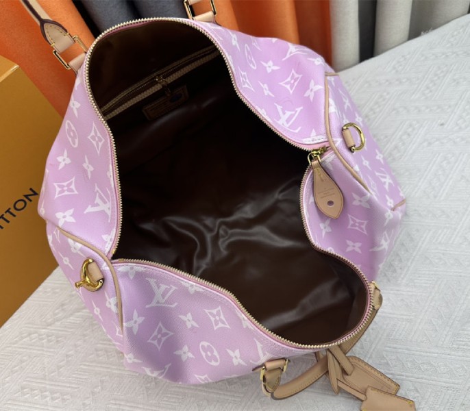 Louis Vuitton Speedy P9 Bandouliere 50 Bag In Light Hot Pink - Image 6