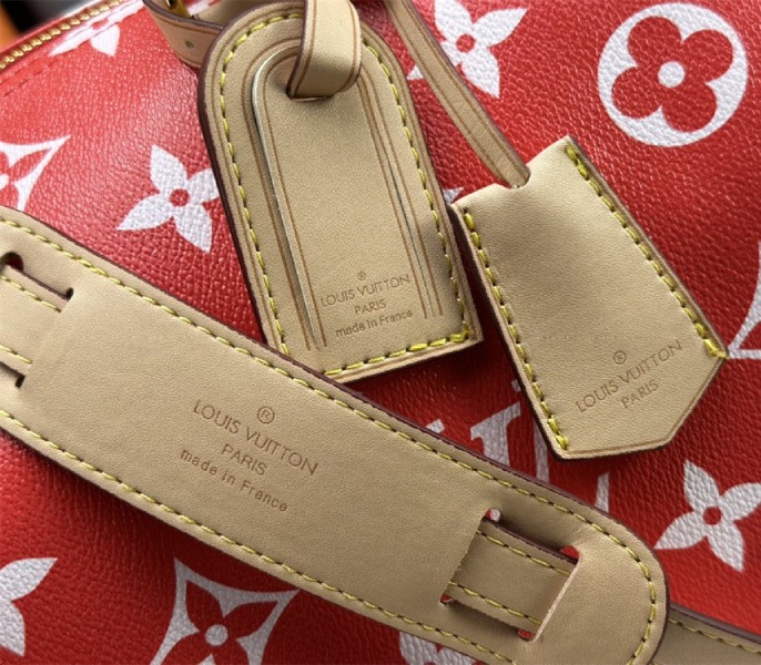 Louis Vuitton Speedy P9 Bandouliere 50 Bag In Red - Image 7