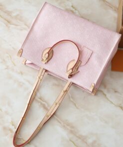 Alternative view of Monogram Denim OnTheGo MM In Washed Pink