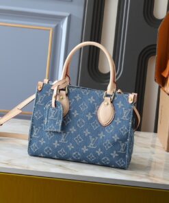 Monogram Denim OnTheGo PM In Blue