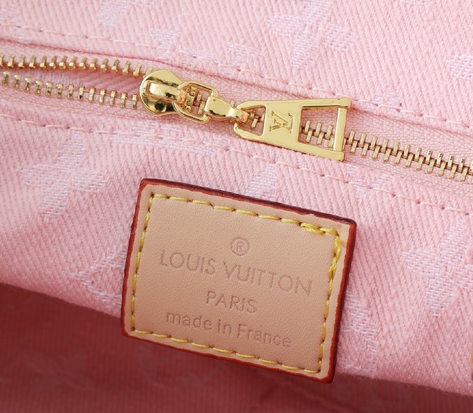 Monogram Denim OnTheGo PM In Washed Pink - Image 6