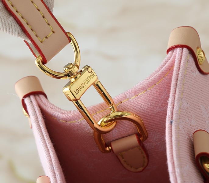 Monogram Denim OnTheGo PM In Washed Pink - Image 7