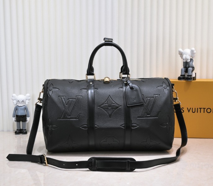 Monogram Empreinte Keepall Bandouliere 45 In Black