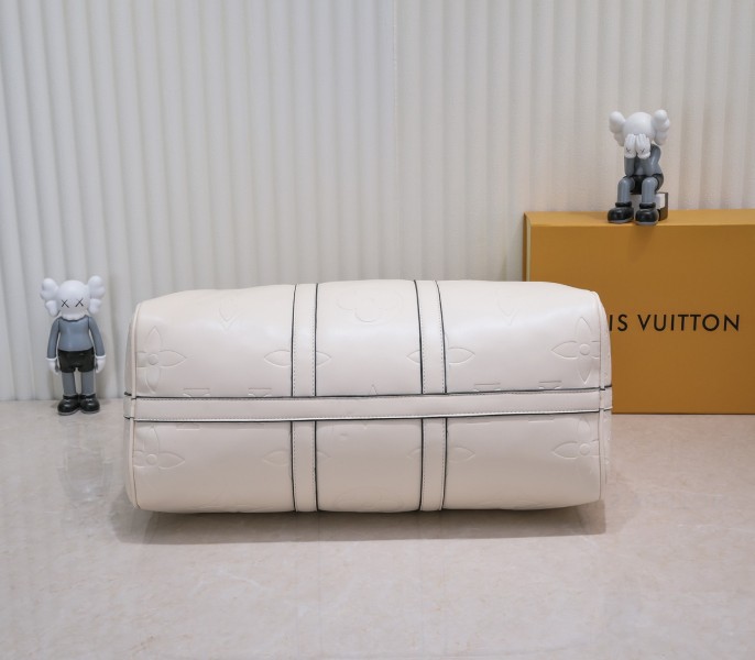 Monogram Empreinte Keepall Bandouliere 45 In Cream - Image 3