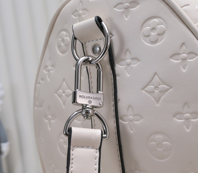 Monogram Empreinte Keepall Bandouliere 45 In Cream - Image 6