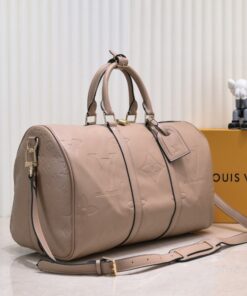 Alternative view of Monogram Empreinte Keepall Bandouliere 45 In Tourterelle Gray