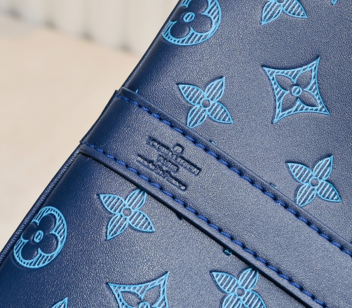 Monogram Shadow Keepall Bandouliere 50 In Navy River Blue - Image 9