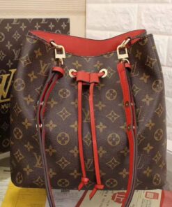 Louis Vuitton Monogram Canvas NeoNoe MM Bag In Coquelicot