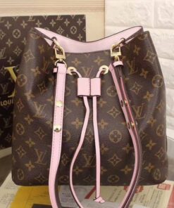 Louis Vuitton Monogram Canvas NeoNoe MM Bag In Rose Poudre