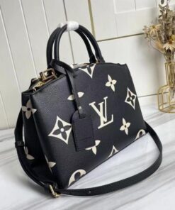 Alternative view of Louis Vuitton Bicolor Monogram Empreinte Leather Petit Palais Handbag In Black And Beige