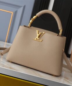 Louis Vuitton Capucines BB Handbag In Galet Gray