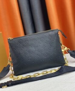 Louis Vuitton Coussin PM Bag In Black With Jacquard Strap