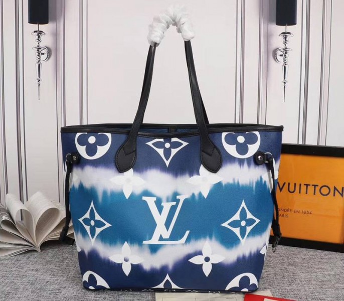 Louis Vuitton Seasonal Escale Neverfull MM Tote In Blue - Image 2