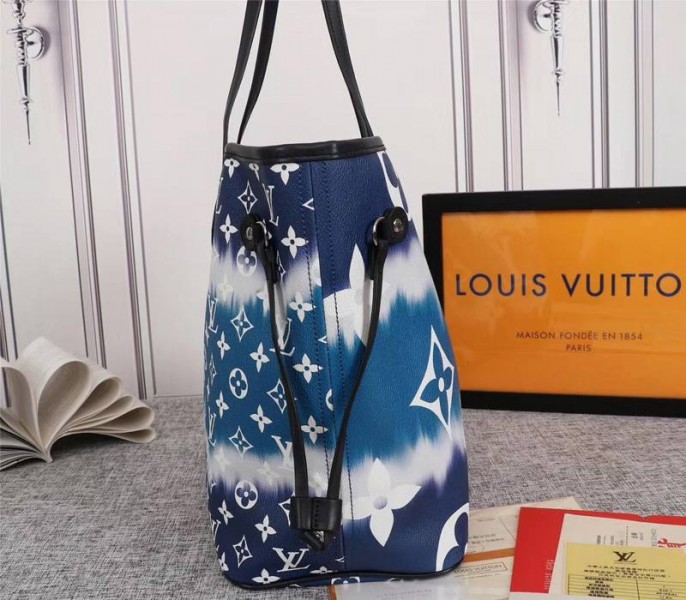 Louis Vuitton Seasonal Escale Neverfull MM Tote In Blue - Image 5