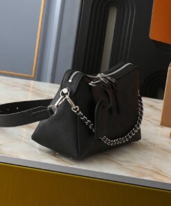 Louis Vuitton Mahina Hand It All PM Bag In Black