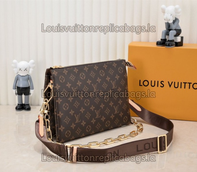 Louis Vuitton Monogram Canvas Coussin MM Bag With Jacquard Strap - Image 3