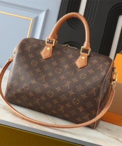 Alternative view of Louis Vuitton Monogram Canvas Soft Speedy 30 Boho Handbag In Tan