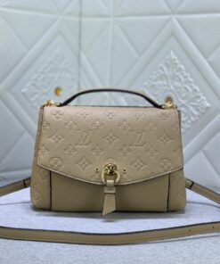 Louis Vuitton Monogram Empreinte Leather Blanche BB Handbag In Beige