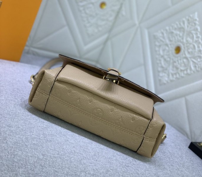 Louis Vuitton Monogram Empreinte Leather Blanche BB Handbag In Beige - Image 5