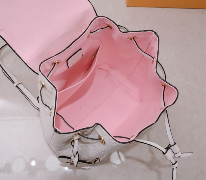 Louis Vuitton Monogram Empreinte Leather Montsouris PM Backpack In White - Image 5